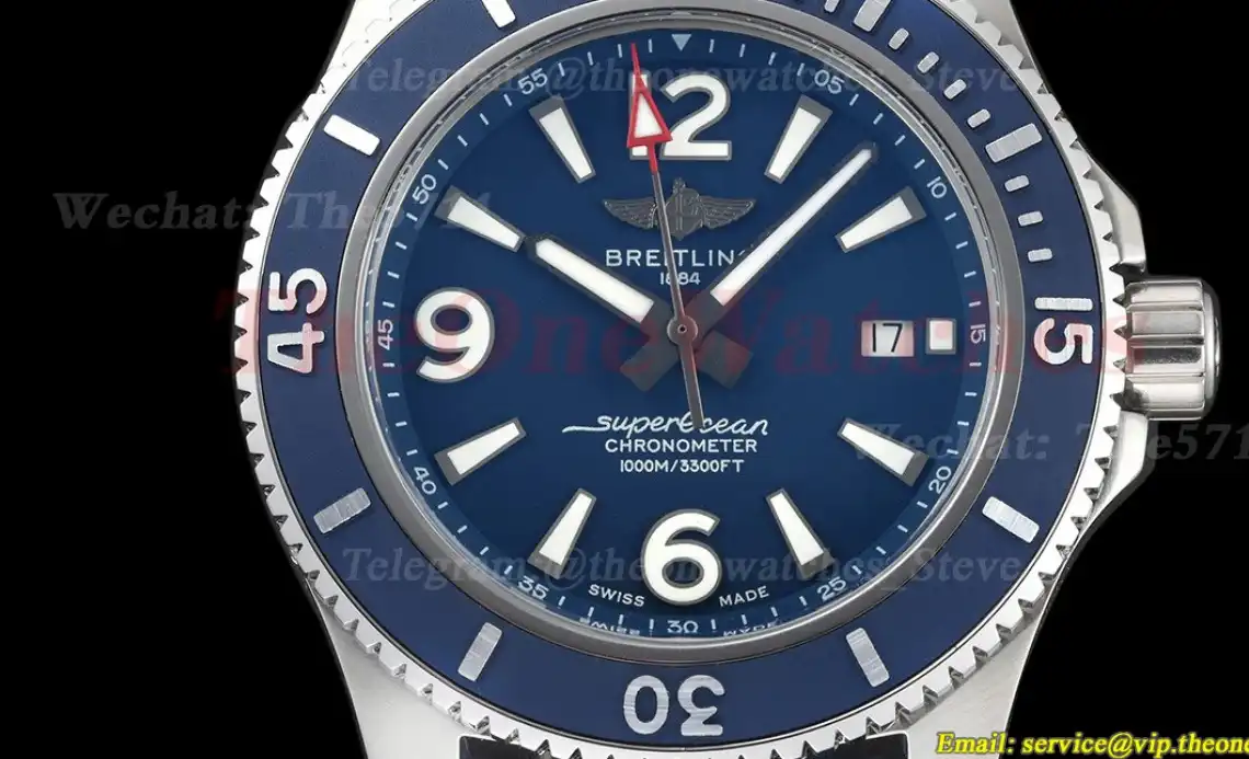 Superocean 44mm SS RU Blue Dial BLSF A2824