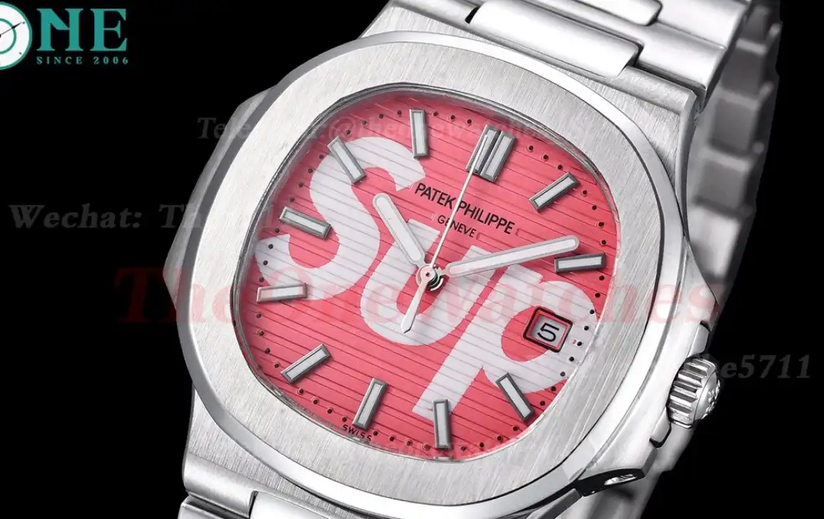 Nautilus 40mm SS SS Sup Red Dial GDF MY8215