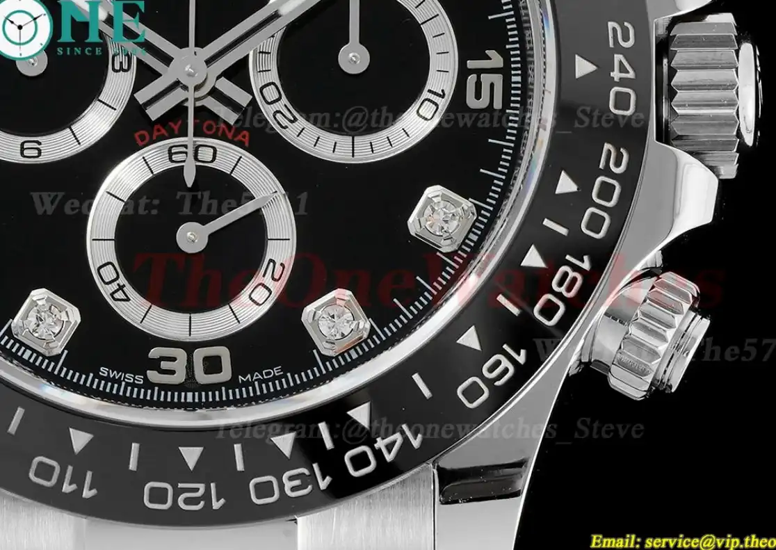 Daytona 116519 40mm SS RU Black Dia APS SH4130