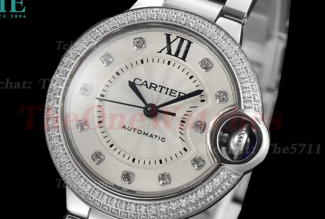 Ballon Bleu De Cartier 33mm SS SS Silver Dia GDF NH05