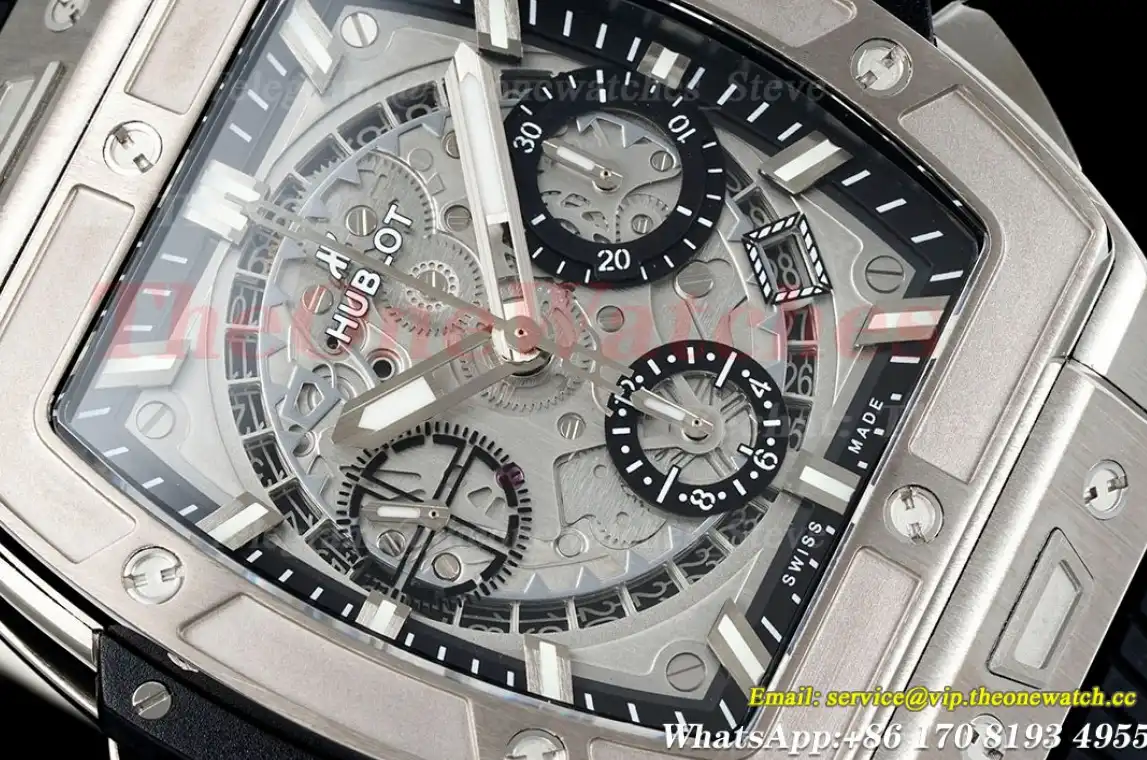 Spirit of Big Bang Chrono 42mm TI RU Skeleton Dial BBF A7750 Mod