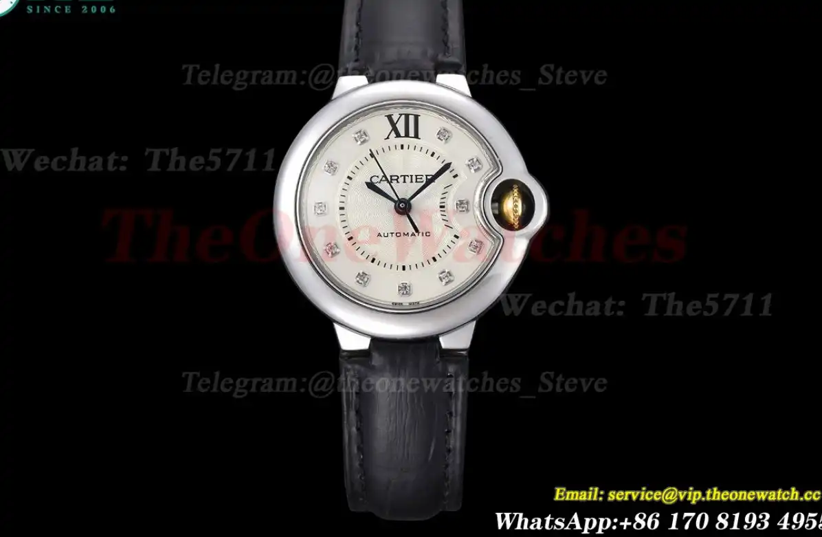 Ballon Bleu De Cartier 33mm SS LE White Dia GDF NH05