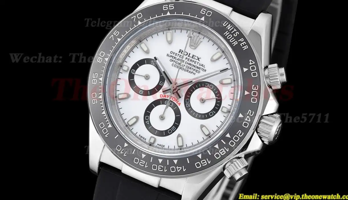 Daytona 40mm SS RU White Dial GDF A3836