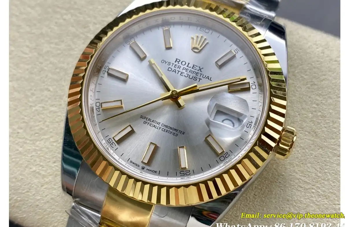 Datejust 126333 41mm Oys YG SS Silver Stk ARF SH3235(Tungsten Heavy Version)