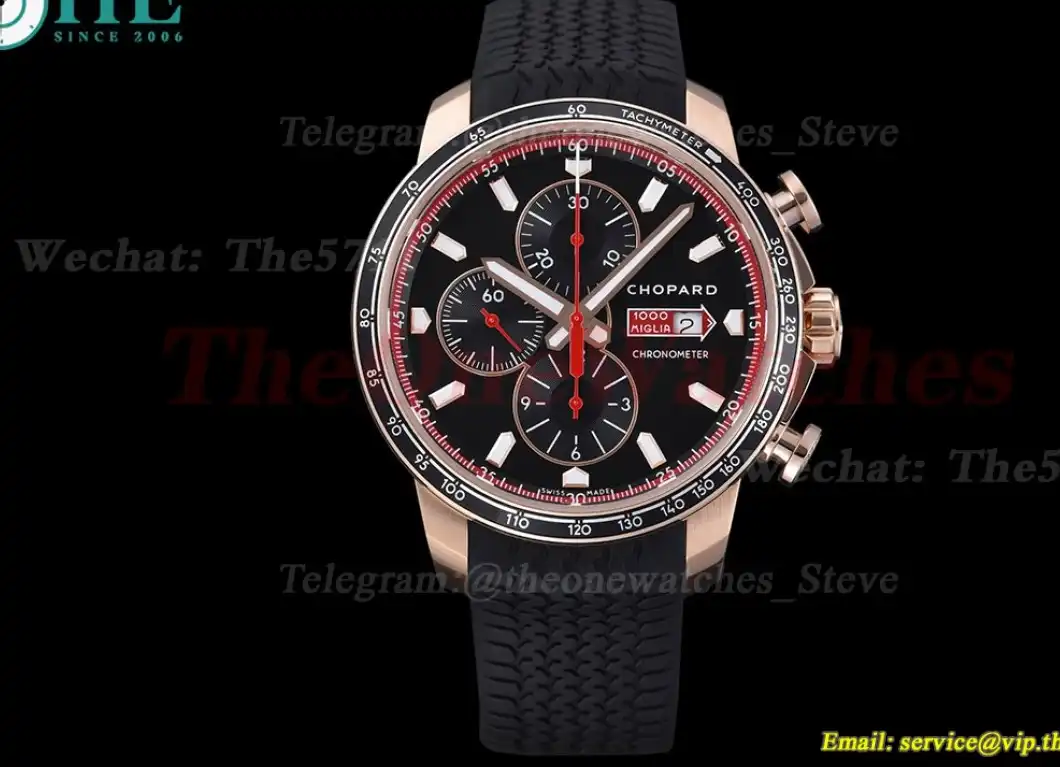 Mille Miglia Race 44mm RG RU Black Dial V7F A7750