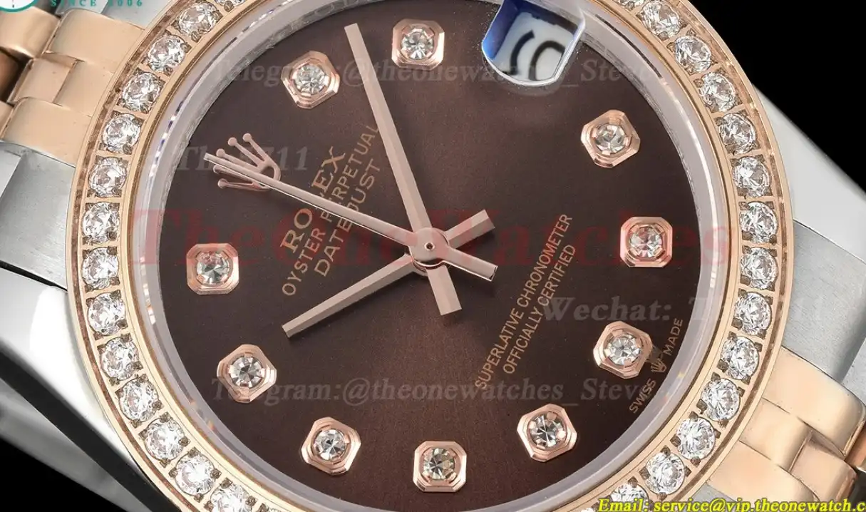 Datejust 28mm Dia RG SS Brown Dia GDF MY8215