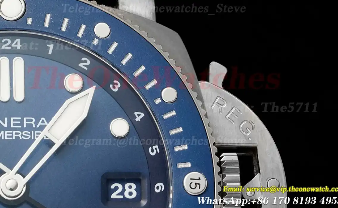 Submersible PAM1507 Luna Rossa 42mm SS RU Blue Dial VSF P900