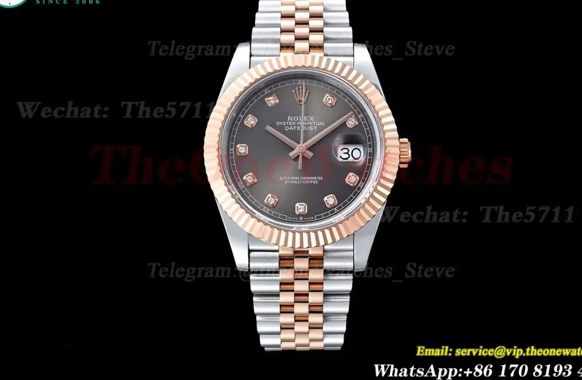 Datejust 126231 36mm Grey Dia SS RG GMF A2824