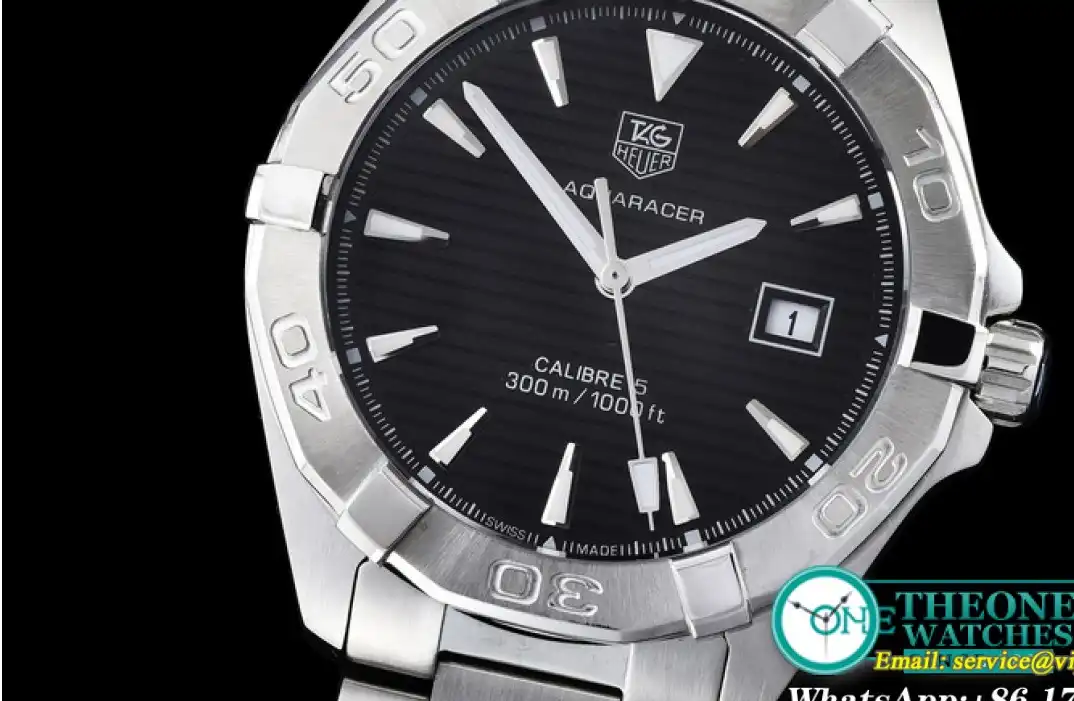 Tag Heuer - Aquaracer Calibre 5 SS SS Black Jap Qtz