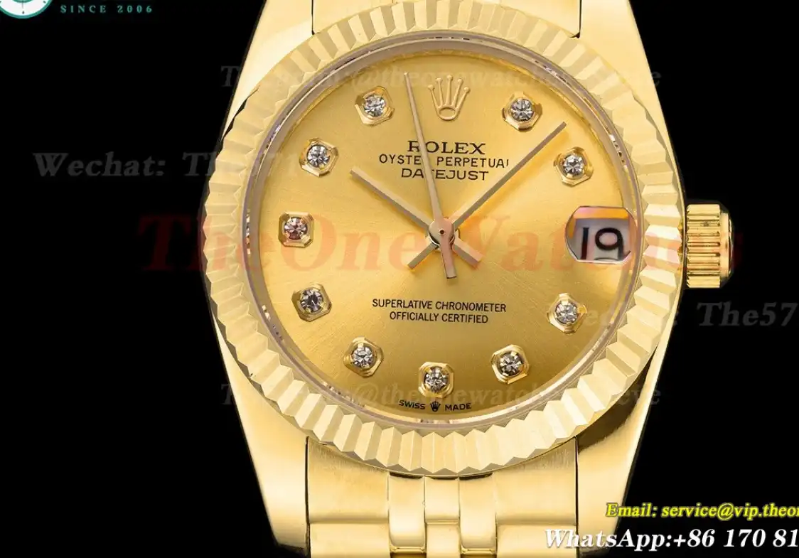 Datejust 28mm Jub YG YG Gold Dia GDF MY8215