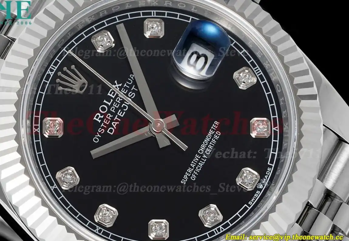 Datejust 126334 41mm Jub SS SS Black Dia EWEF A3235