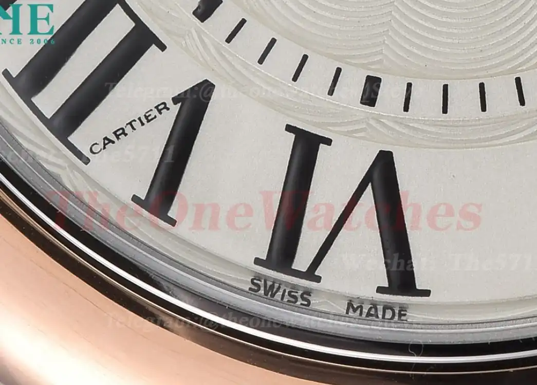 Ballon Bleu De Cartier 33mm RG SS White Rmn GDF NH05