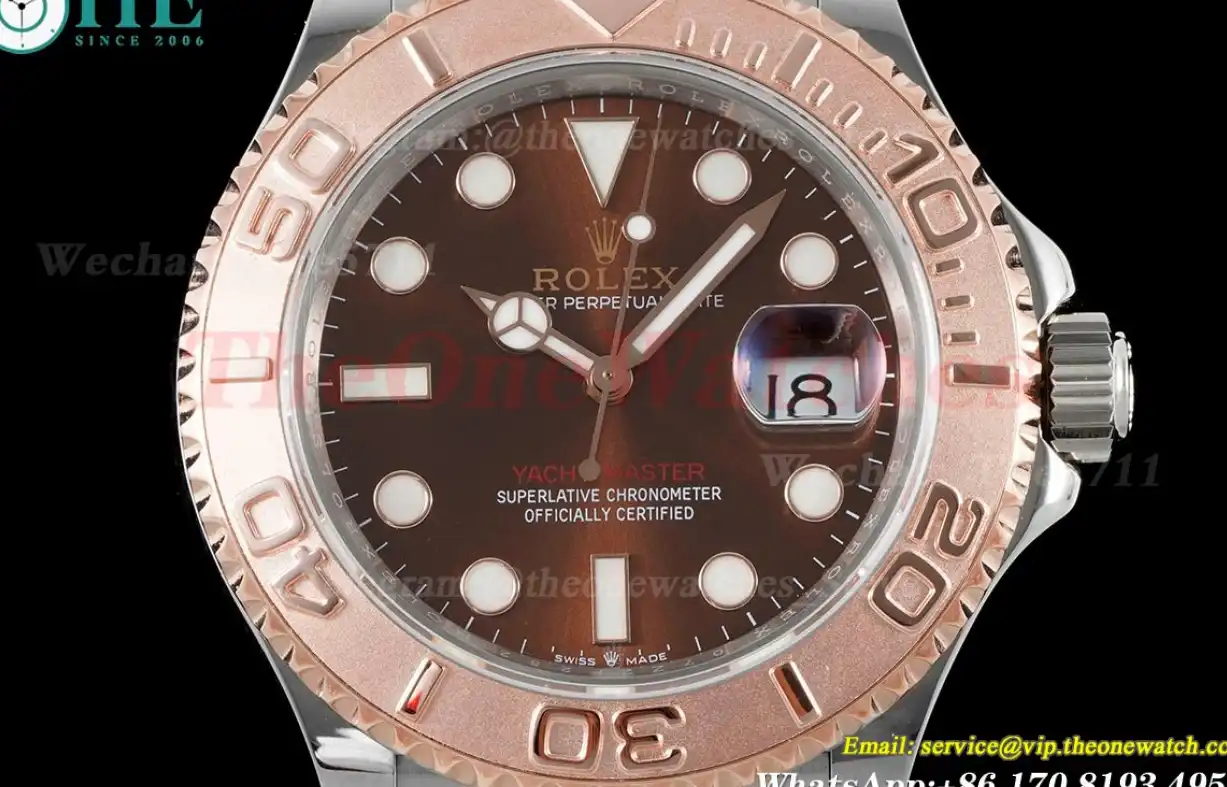 Yacht-Master 126621 40mm Wrapped RG SS Brown Dot KF VR3135