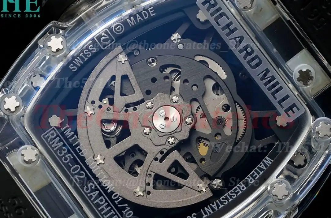 RM035-02 Skeleton Dial on Black Strap RMF RMAL1