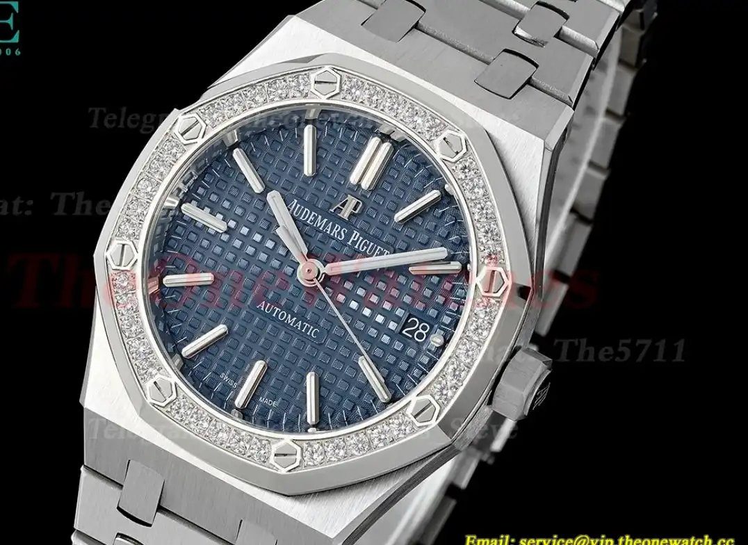 Royal Oak 15451 37mm Dia SS SS Blue Dial IPF SA3120 Super Clone