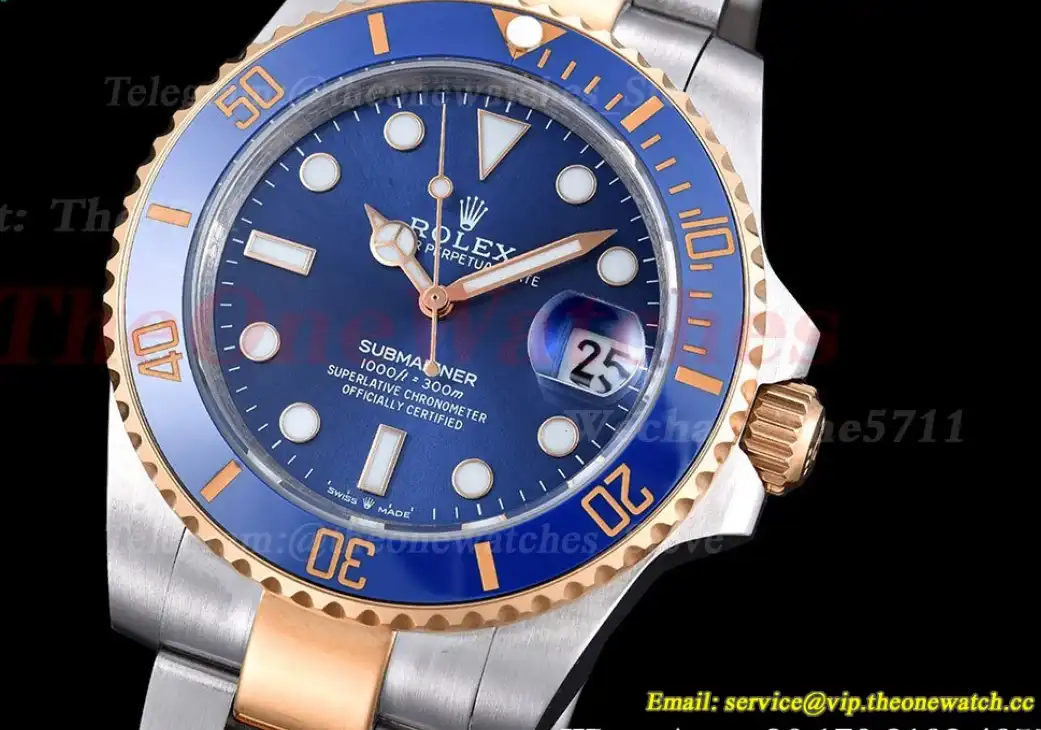 Submariner 41mm RG SS Blue Dial GDF MY8215