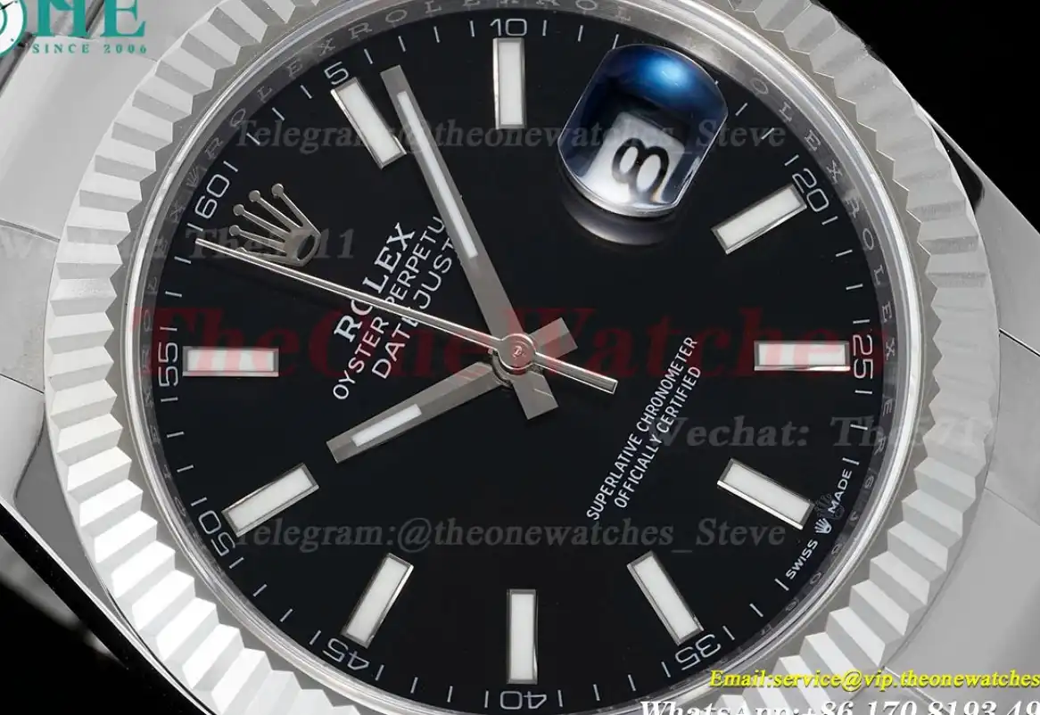 Datejust 126334 41mm SS SS Black Stk EWEF A3235