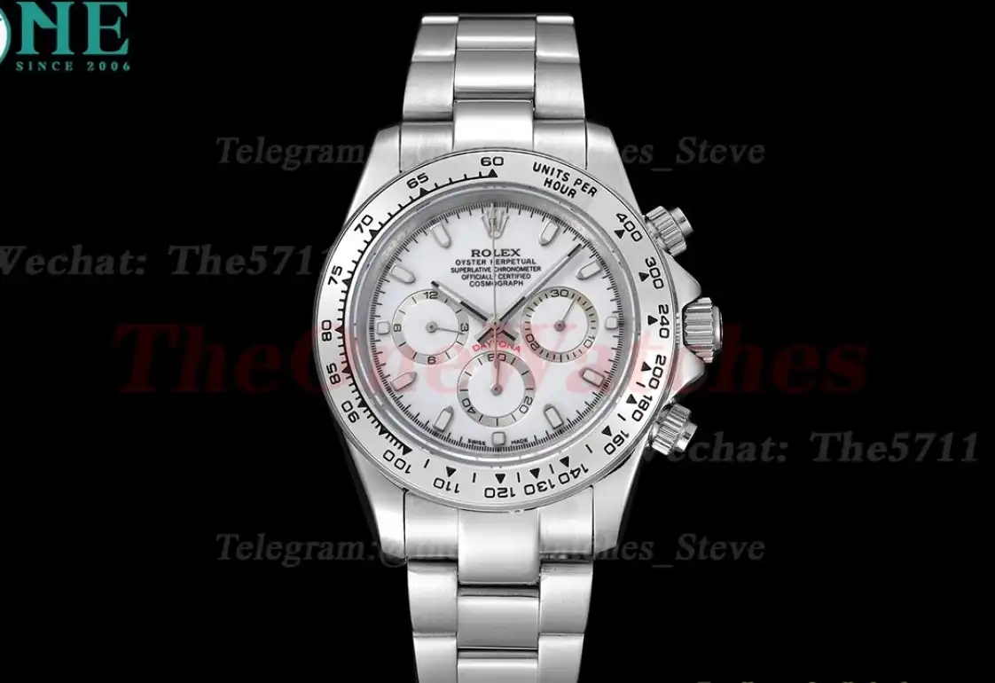 Daytona 40mm SS SS White Dial GDF A3836