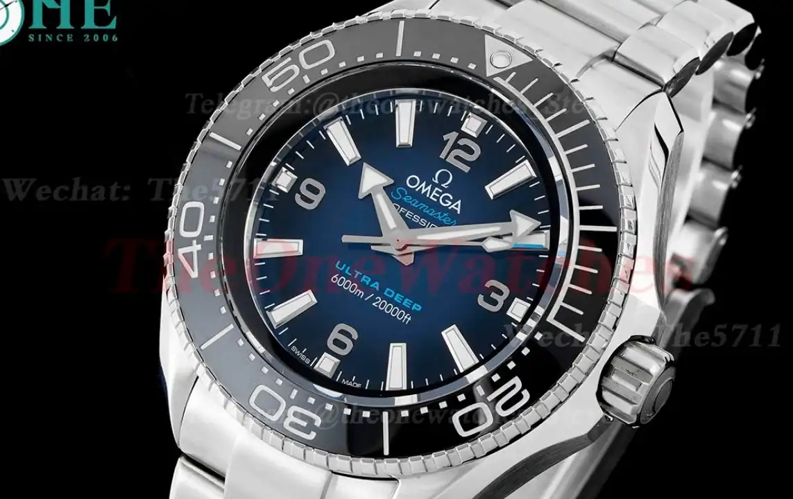 Planet Ocean Ultra Deep 45.5mm SS SS Gradient Blue Dial TF A2824