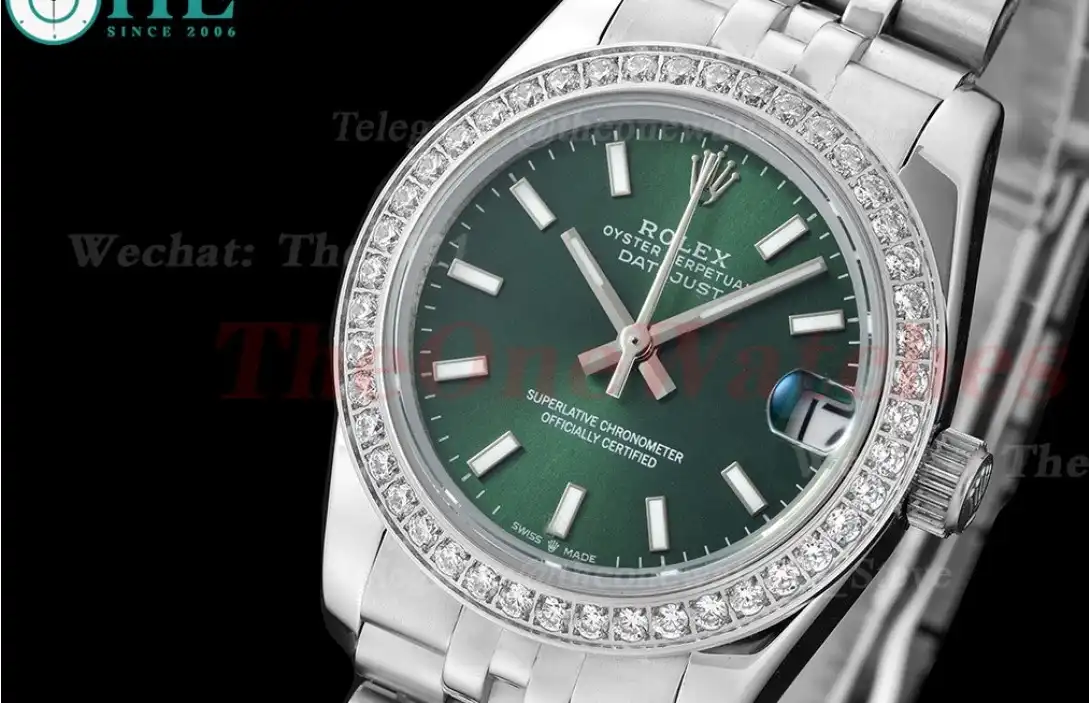 Datejust 28mm Dia SS SS Green Stk GDF MY8215