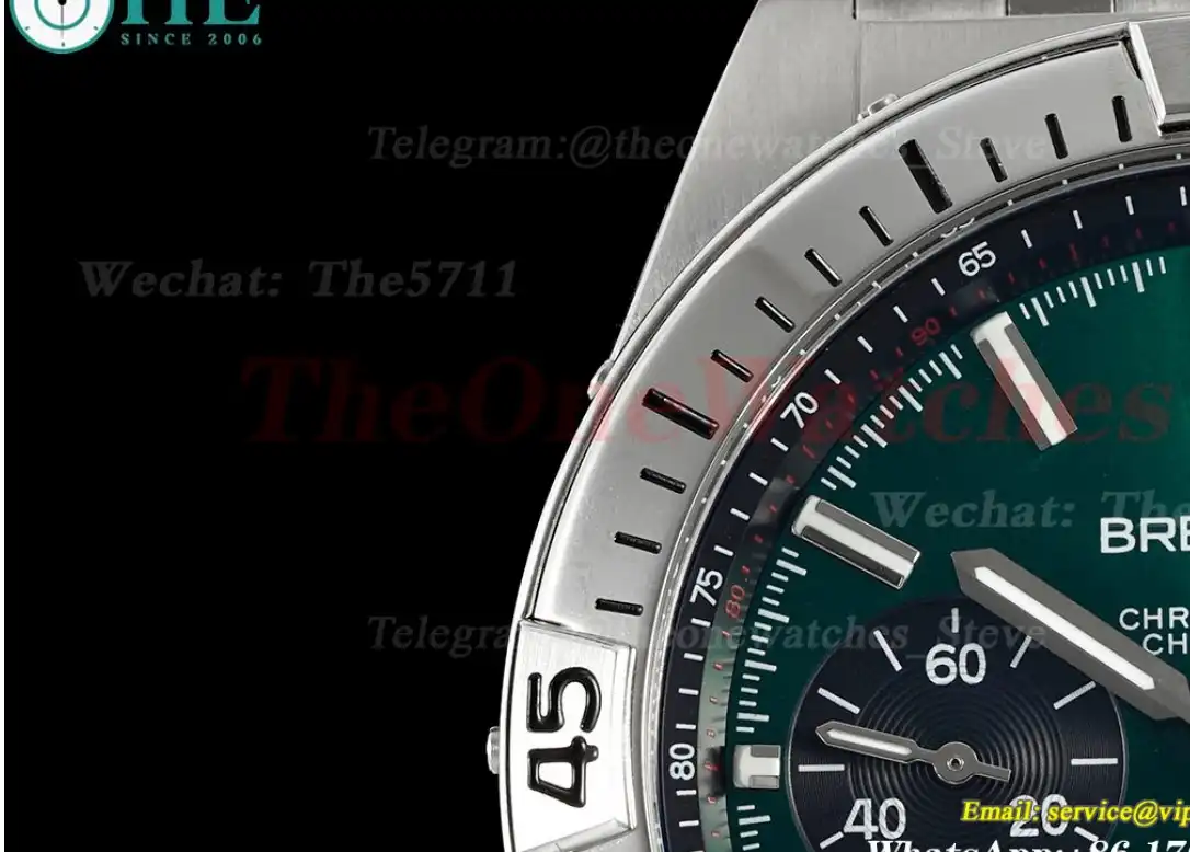 Chronomat B01 42MM SS SS Green Stk TF A7750