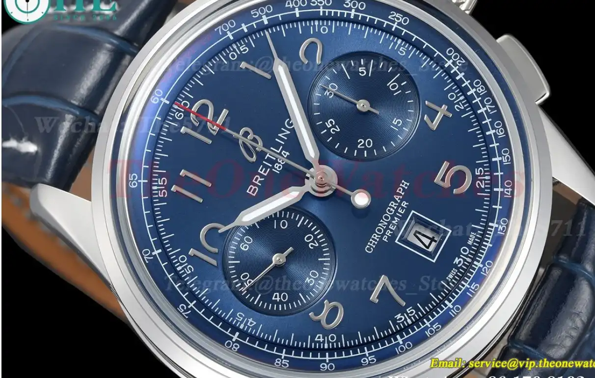 Premier B01 Chronograph 42mm SS LE Blue Dial BLSF V2 A7750 Mod