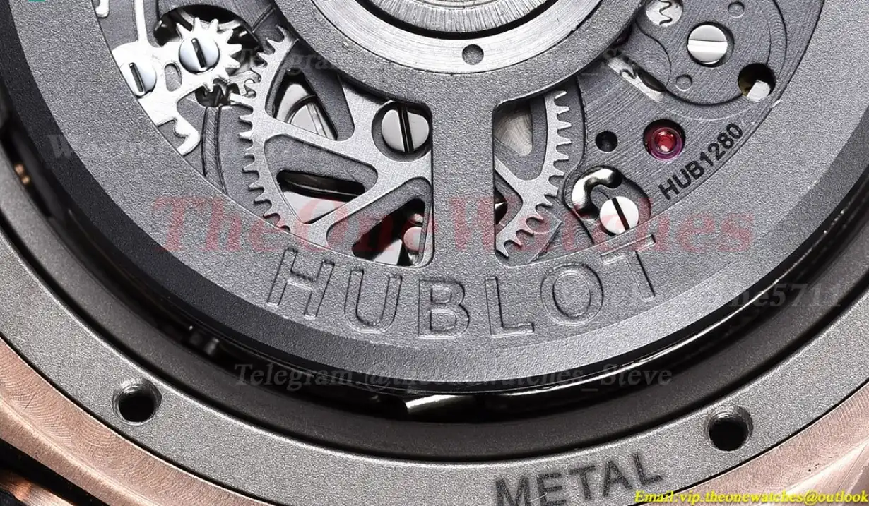 Big Bang Unico 42mm RG RU Skeleton Black Dial BBF HUB1280