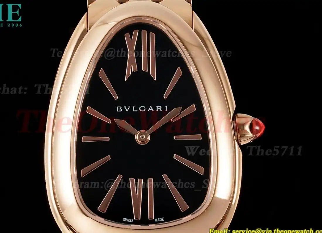 Serpenti Seduttori 33mm RG RG Black Dial BVF Swiss Qtz