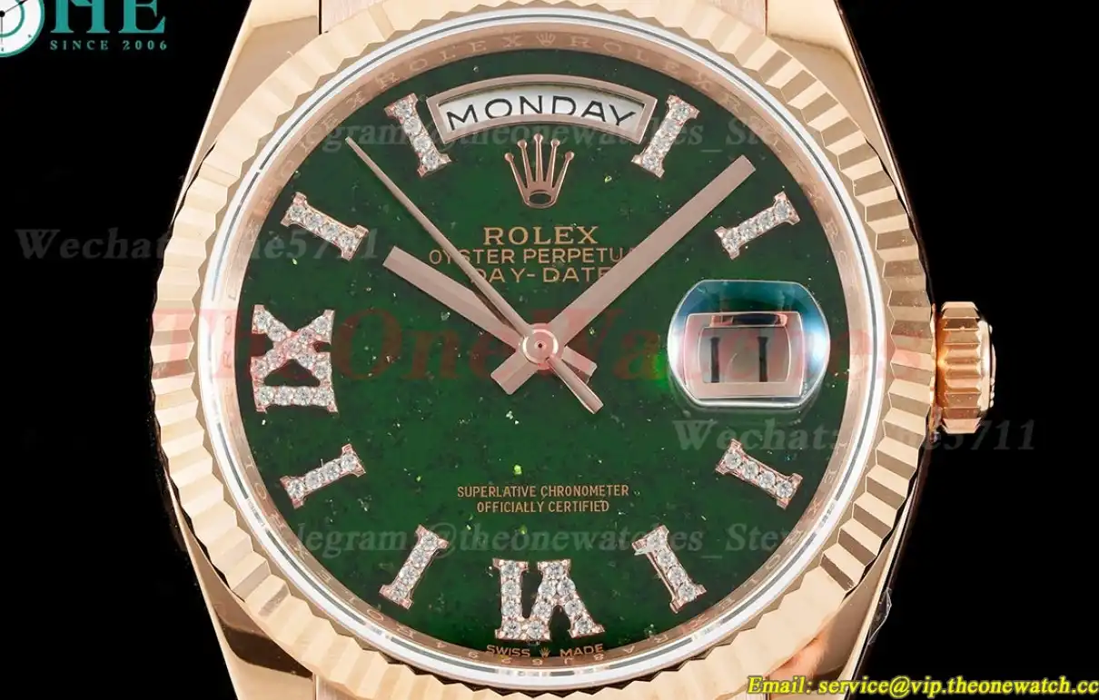 DayDate 36mm RG RG Pres Green Dial RAF A2836