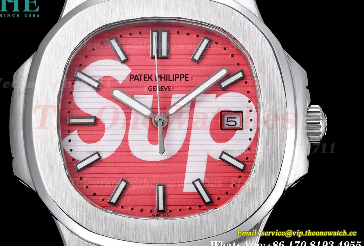 Nautilus 40mm SS SS Sup Red Dial GDF MY8215