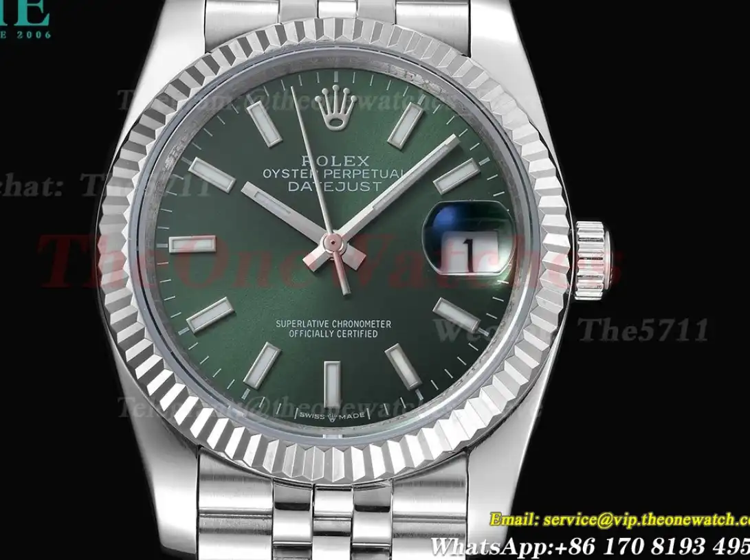 Datejust 126234 36mm Jub SS SS Green Stk GDF MY8215