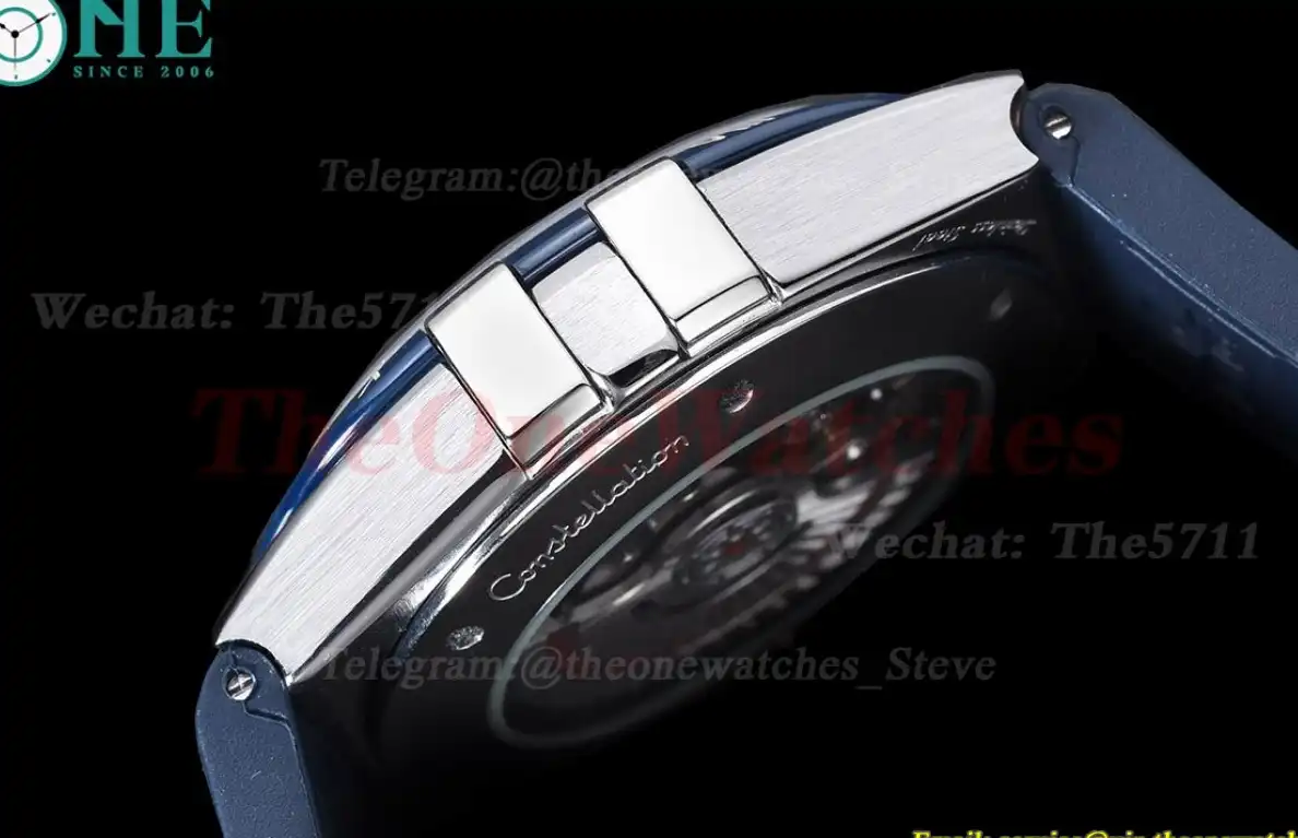 Constellation 41mm Blue Cer SS LE White Dial GDF MY8215