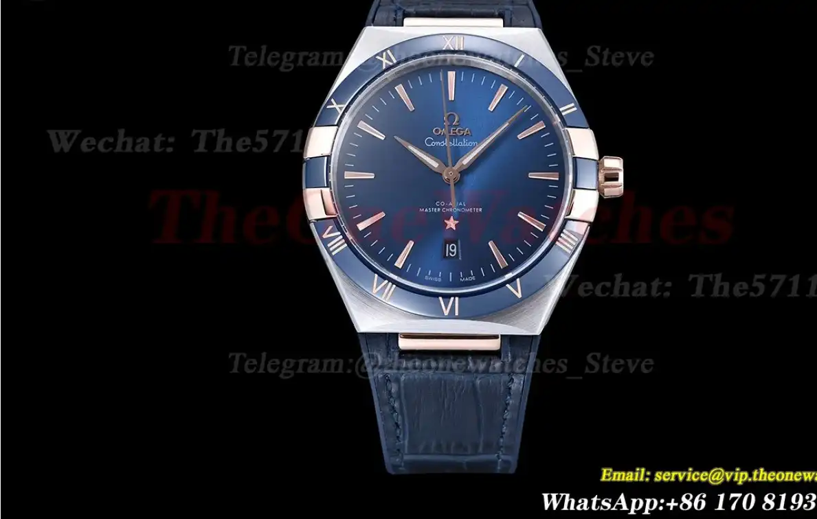 Constellation 41mm Ceramic RG LE Blue Dial GDF MY8215