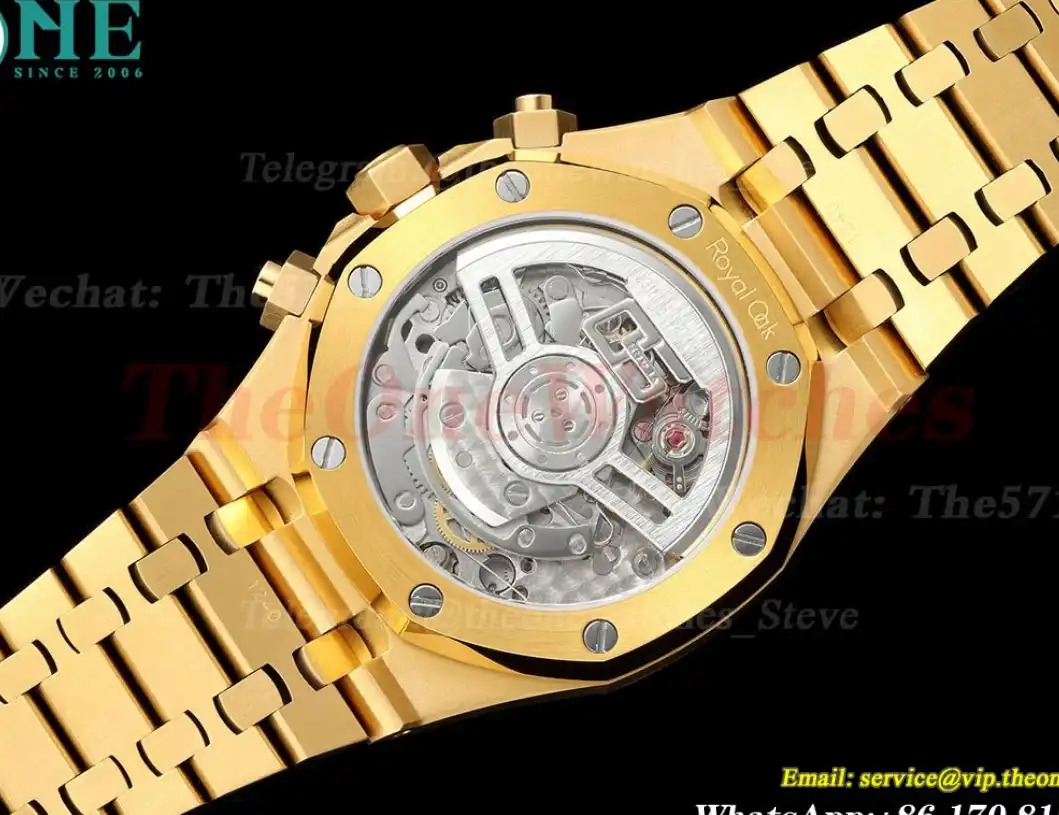 Royal Oak Chrono 26240BA 41mm YG YG Yellow Dial BF A7750