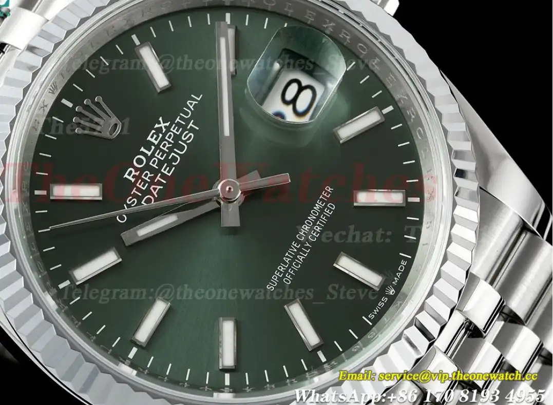 Datejust 126234 36mm Jub SS SS Green Stk JQF VR3235