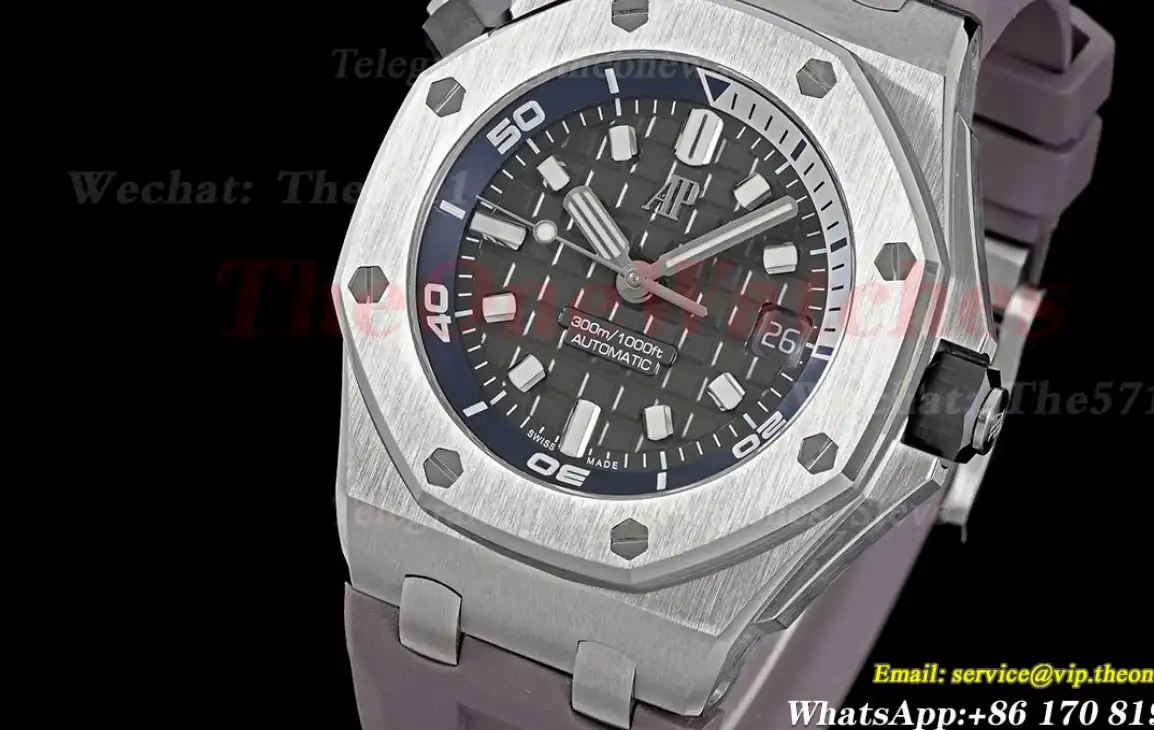 Royal Oak Offshore Diver 15720 42mm SS RU Grey Stk APS A4308 Super Clone