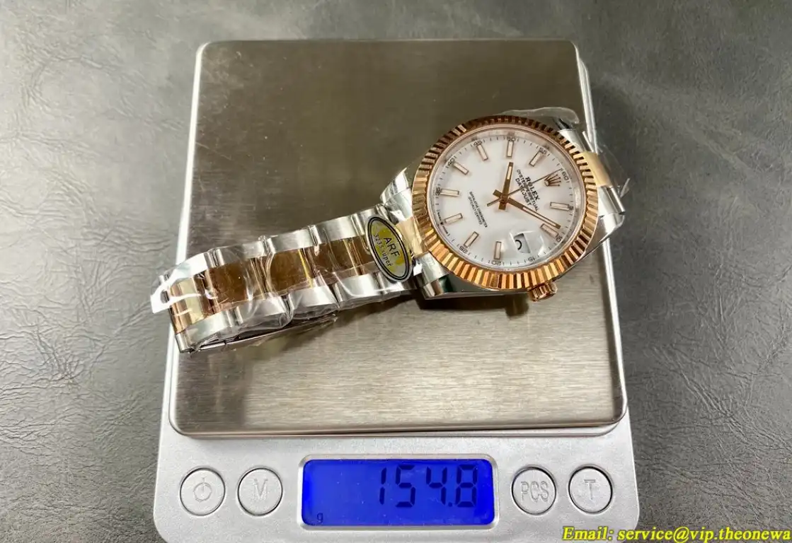 Datejust 126331 41mm Oys RG SS White Stk ARF SH3235(Tungsten Heavy Version)