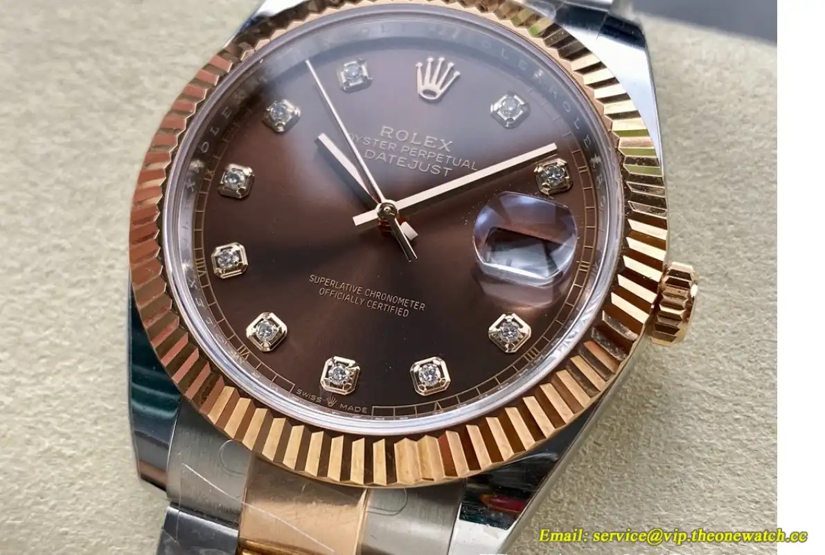 Datejust 126331 41mm Oys RG SS Brown Dia ARF SH3235(Tungsten Heavy Version)