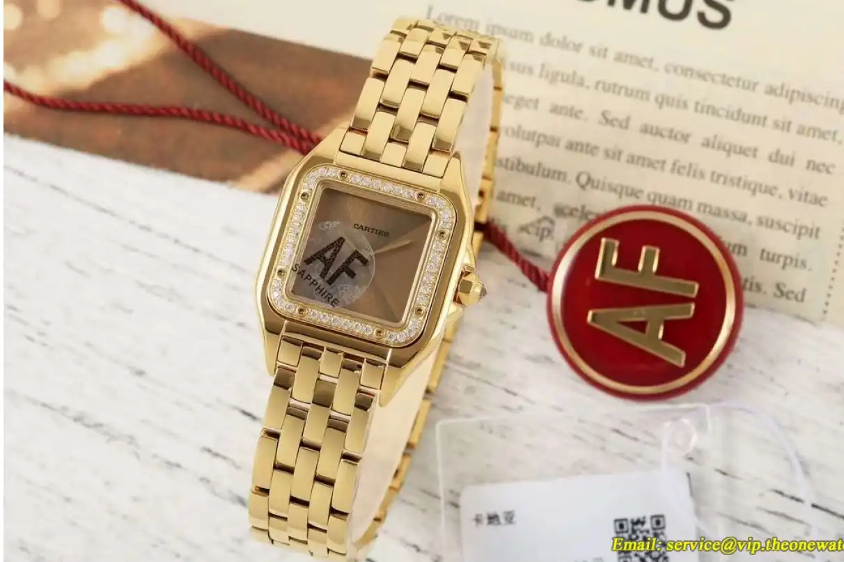 Panthere Secrete De Ladies 22mm Dia YG YG Gold Brown Dial AF Quartz