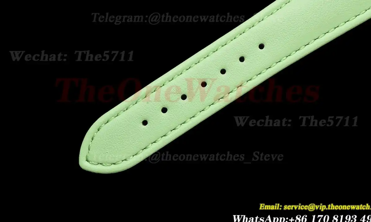 Tank Must SS LE White Dial On Bright Green Leather Strap K11F Quartz