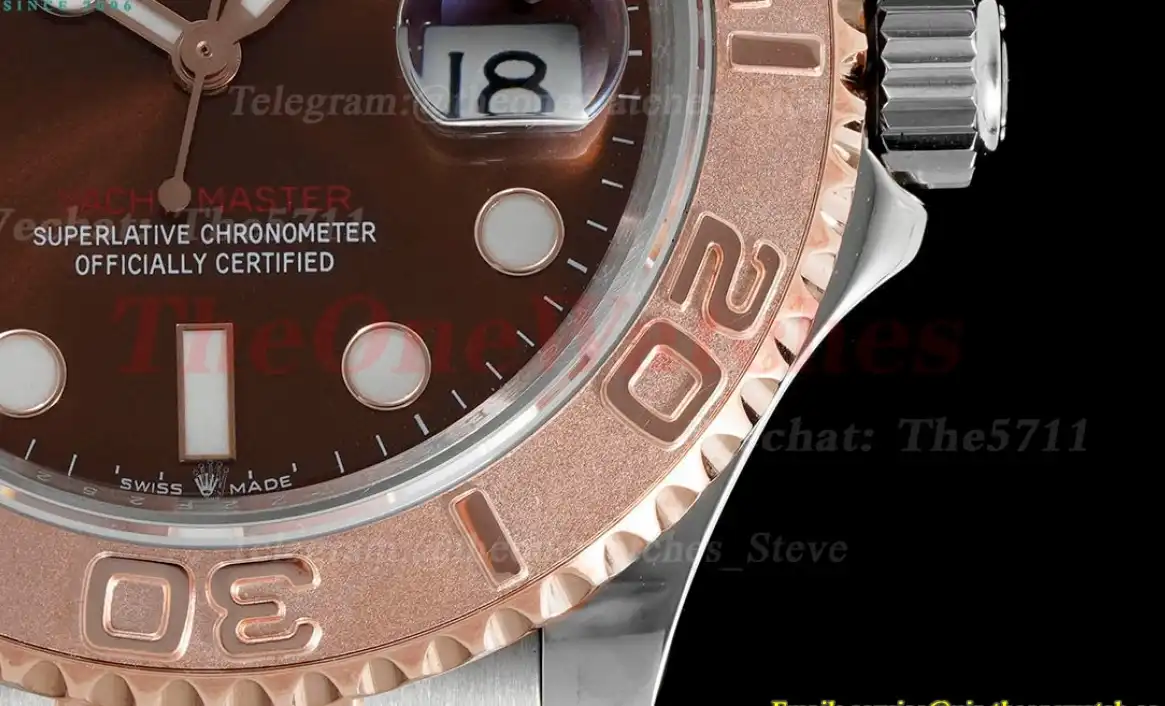 Yacht-Master 126621 40mm Wrapped RG SS Brown Dot KF VR3135