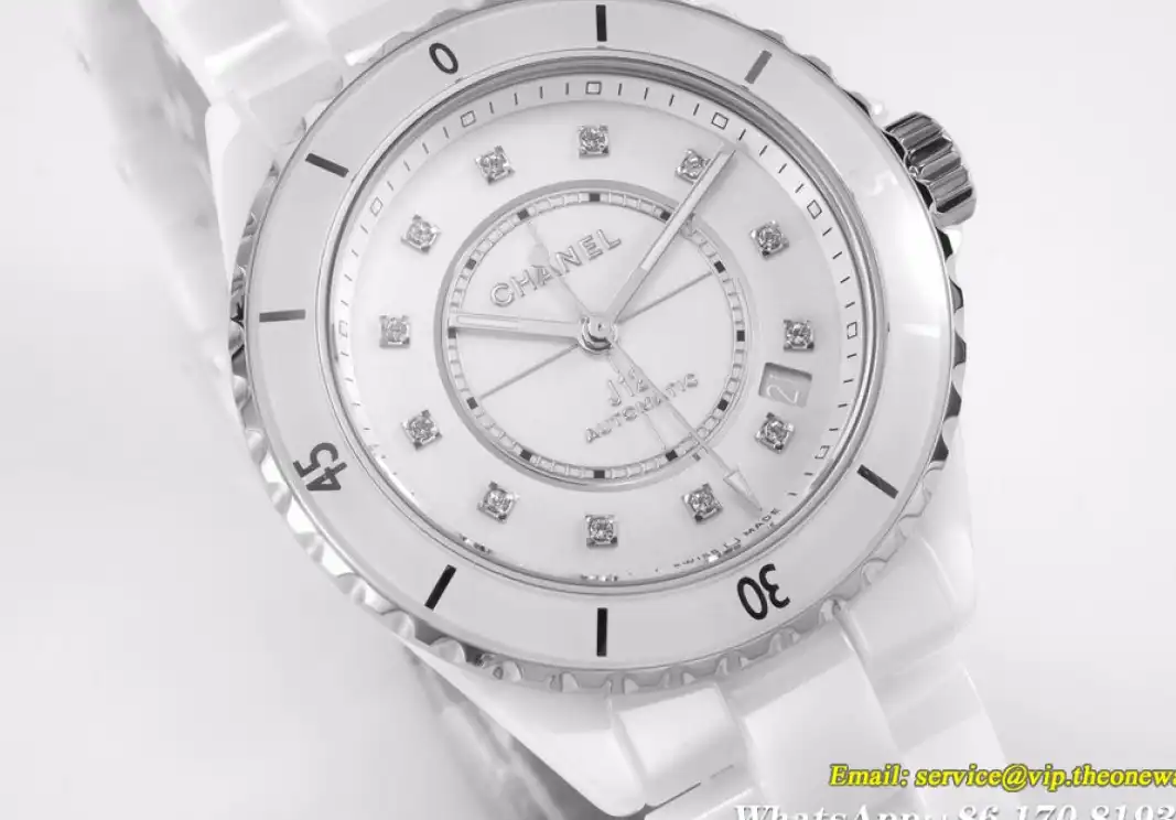 J12 38MM Cer Cer White Dia BVF A12.1