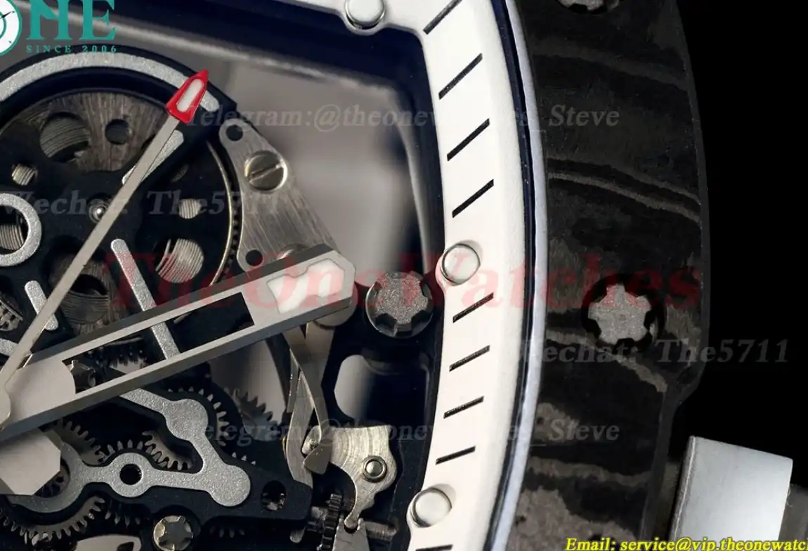 RM055 White NTPT RU Skeleton Dial UOKF RMUL2 Super Clone