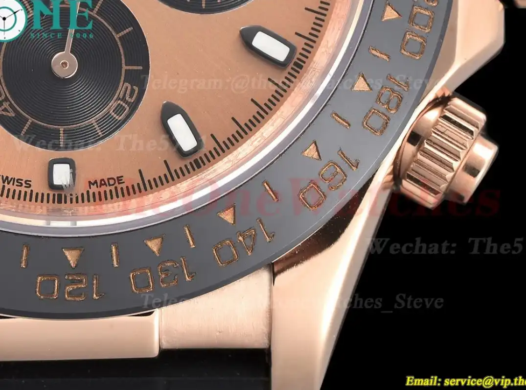 Daytona 40mm RG RU Rose Gold Black GDF A3836