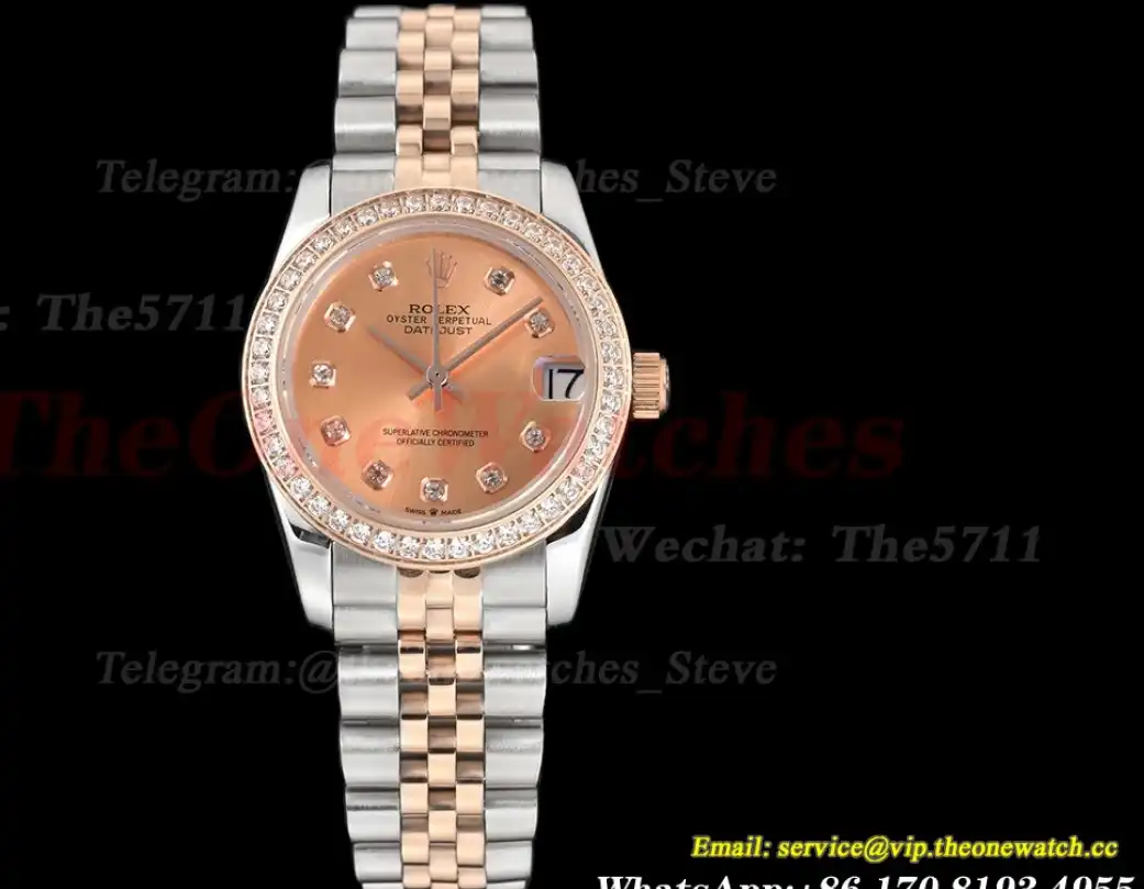 Datejust 28mm Dia RG SS Rose Gold Dia GDF MY8215