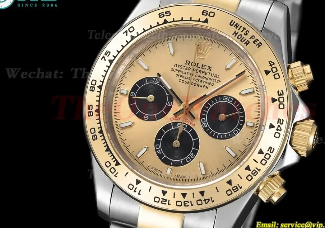 Daytona 40mm YG SS Gold Black GDF A3836