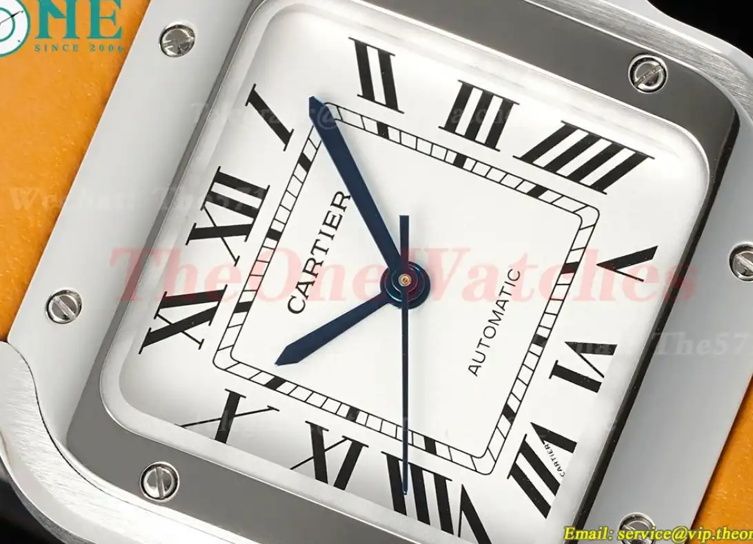 Santos De Cartier 35mm Yellow SS LE White Dial AF MY9015