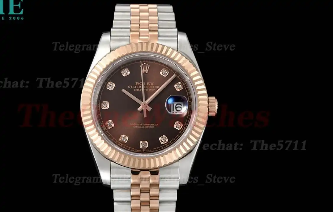 Datejust 126331 41mm Jub RG SS Brown Dia GDF MY8215