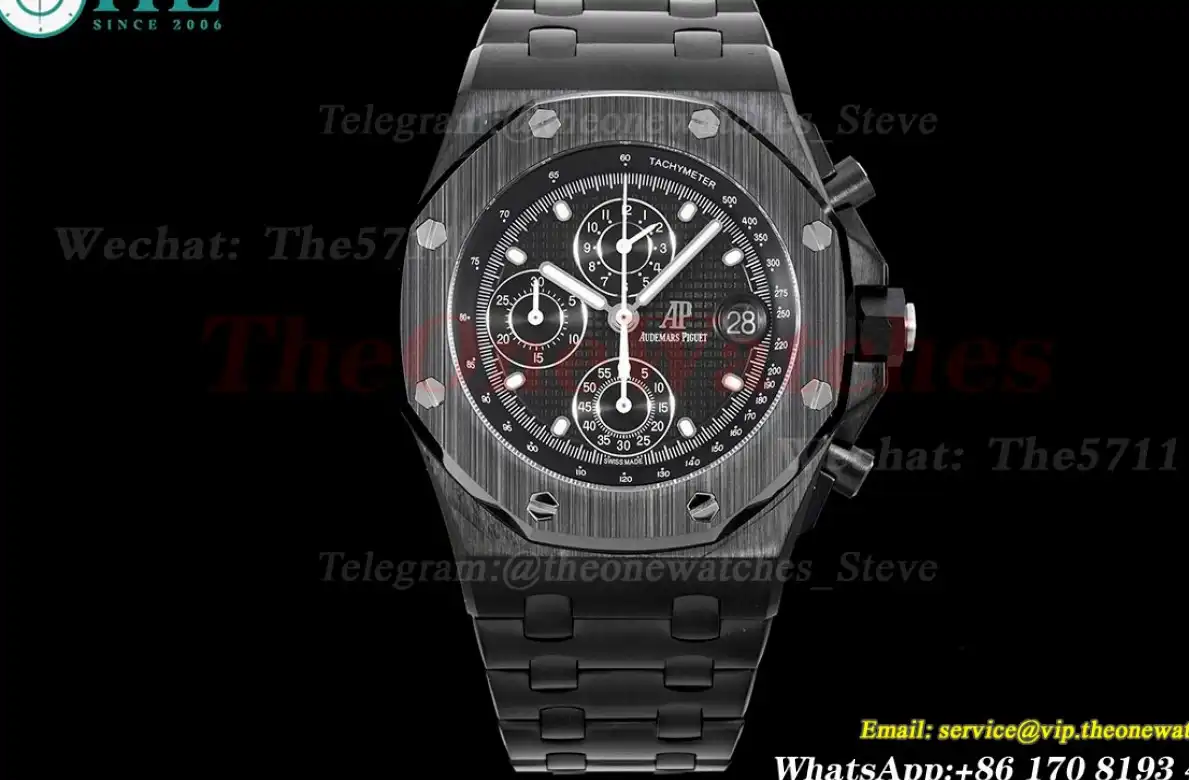 Royal Oak Offshore 42mm PVD PVD Black Dial APF A7750