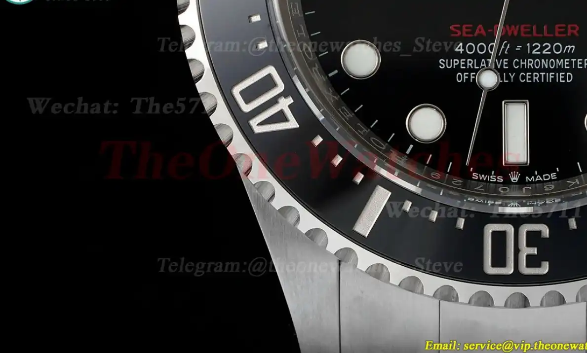 Seadweller 126600 43mm SS SS Black Dot Clean SH3235